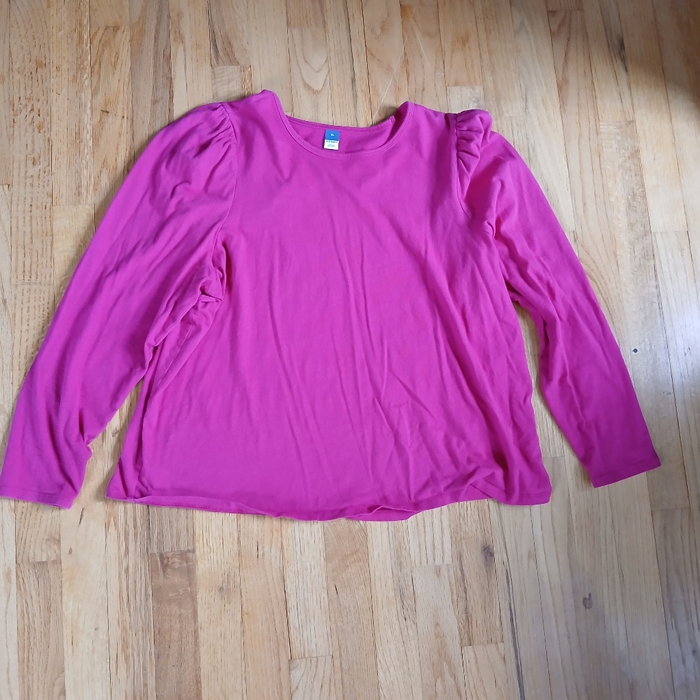 Pink Puff Sleeve Top